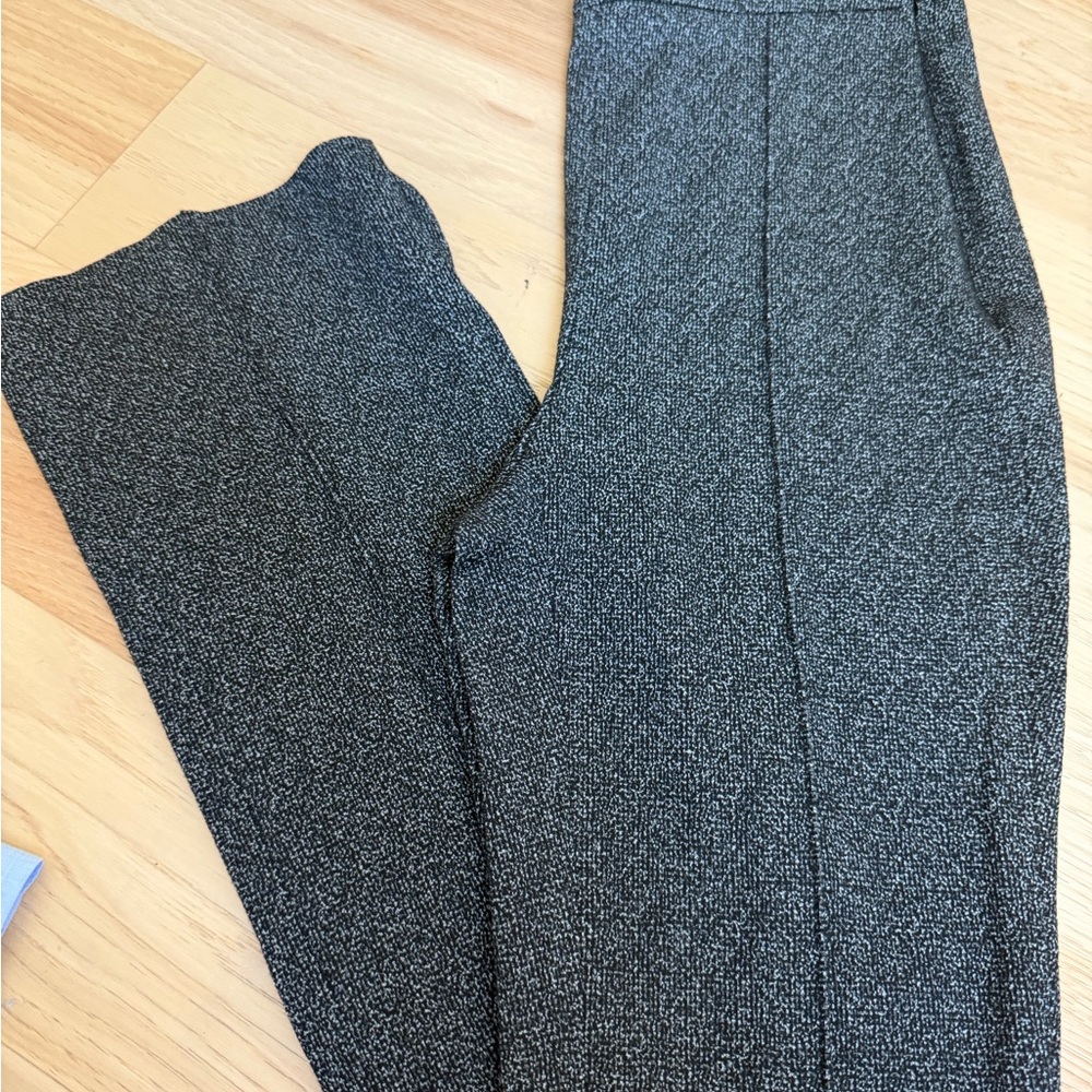 Boss Gray Textured Dress Trousers